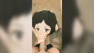 Cute Anime Babe Sucks my Cock