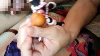 オタクがプリキュア・キュアブラックフィギュアにぶっかけオナニー【二次元アニメ美少女変身ヒロイン】