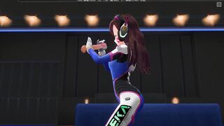 3D HENTAI D.VA Jerks off your Cock in the Penthouse