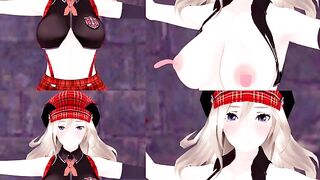 [VR 360 4K] Alisa God Eater Licking Boobs and Standing