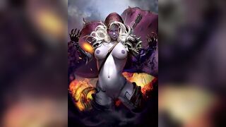 Our Leader, Whore Silvana Windrunner (2D Hentai (Slide))