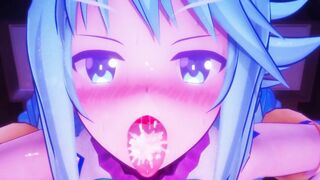 MMD - Aqua's Mouth Service BY- Mitsuboshil