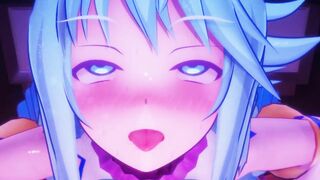 MMD - Aqua's Mouth Service BY- Mitsuboshil