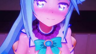MMD - Aqua's Mouth Service BY- Mitsuboshil