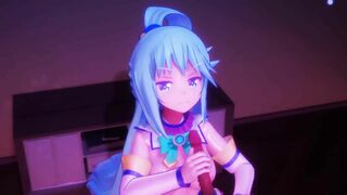 MMD - Aqua's Mouth Service BY- Mitsuboshil