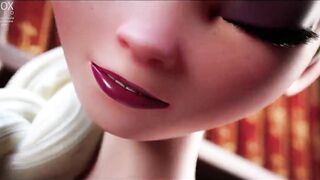 Elsa fucked deep in her pussy