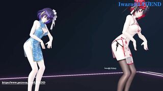 【R18-MMD】LTDEND's Honkai Impact 3rd Seele & Viliona - Chocolate Dream 红蓝配色旗袍 希儿