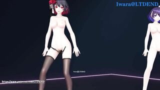 【R18-MMD】LTDEND's Honkai Impact 3rd Seele & Viliona - Chocolate Dream 红蓝配色旗袍 希儿