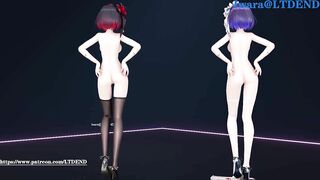 【R18-MMD】LTDEND's Honkai Impact 3rd Seele & Viliona - Chocolate Dream 红蓝配色旗袍 希儿