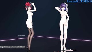 【R18-MMD】LTDEND's Honkai Impact 3rd Seele & Viliona - Chocolate Dream 红蓝配色旗袍 希儿