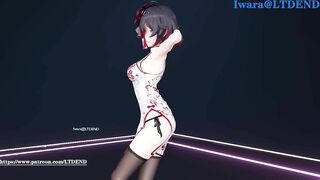 【R18-MMD】LTDEND's Honkai Impact 3rd Seele & Viliona - Chocolate Dream 红蓝配色旗袍 希儿