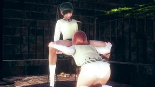Red Head Lesbian School Girl Licking Friend Pussy