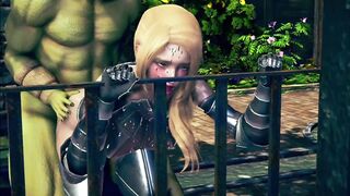 3d Hentai Animation - Female Knight Lose to Monster Ork Eposode2