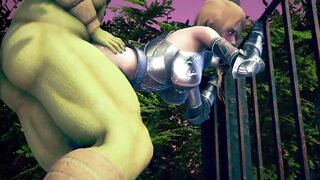 3d Hentai Animation - Female Knight Lose to Monster Ork Eposode2