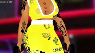 IBodiquiin Sexy thick black ass cartoon preview