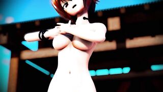 Mmd Ugly Lady trying Hard to be Fuck Big Dick in the Bus Station