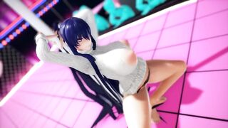 Mmd Rinko and Erotic Sonkyo Big Belly