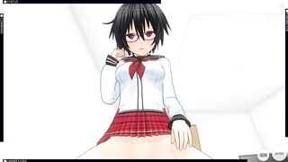 3D HENTAI POV Schoolgirl Rides your Cock and does AHEGAO