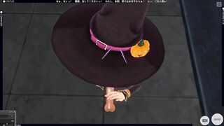 3D HENTAI POV Pumpkin Girl Jerking off your Cock