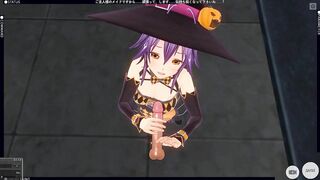 3D HENTAI POV Pumpkin Girl Jerking off your Cock