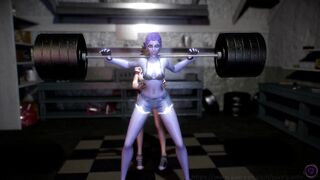 Widowmaker Works out (Muscle Growth Animation)