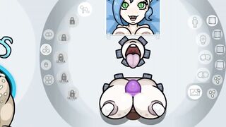 Fapwall [weird Hentai Game] Felicia from Darkstalker Takes 3 Dicks for 1 Pussy