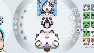 Fapwall [weird Hentai Game] Felicia from Darkstalker Takes 3 Dicks for 1 Pussy