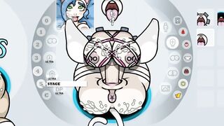 Fapwall [weird Hentai Game] Felicia from Darkstalker Takes 3 Dicks for 1 Pussy