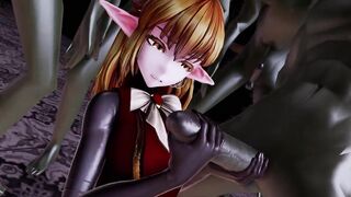 MMD - Elf VS Monsters