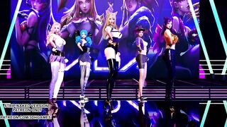 [MMD] GFRIEND - Glass Bead Ahri Akali Seraphine Kaisa Gwen Hot Kpop Dance 4K 60FPS