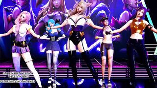 [MMD] GFRIEND - Glass Bead Ahri Akali Seraphine Kaisa Gwen Hot Kpop Dance 4K 60FPS