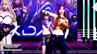 [MMD] GFRIEND - Glass Bead Ahri Akali Seraphine Kaisa Gwen Hot Kpop Dance 4K 60FPS