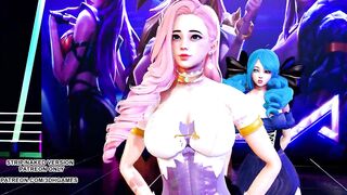 [MMD] GFRIEND - Glass Bead Ahri Akali Seraphine Kaisa Gwen Hot Kpop Dance 4K 60FPS