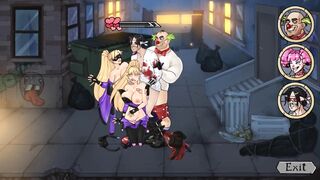Cartoon. Girl Fights against Hooligans, but Lost | TheLewdKnight (part 11)