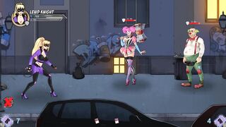 Cartoon. Girl Fights against Hooligans, but Lost | TheLewdKnight (part 11)