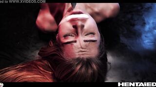 Real Life Hentai - Oviposition - Incredible Redhead get fucked and impregnated by Alien Tentacles