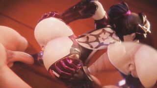 Widowmaker Anal Creampie