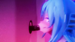 MMD - AQUA GLORYHOLE [konosuba]