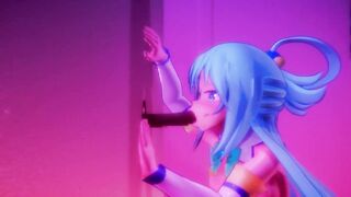 MMD - AQUA GLORYHOLE [konosuba]