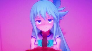 MMD - AQUA GLORYHOLE [konosuba]