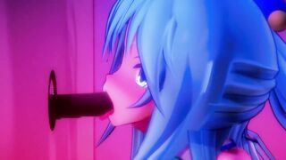 MMD - AQUA GLORYHOLE [konosuba]