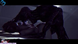 Monster Cock THROUGH Her!