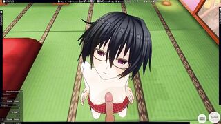 3D HENTAI Schoolgirl Jerks you off with her Breasts, Cum on Face, AHEGAO
