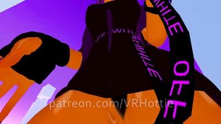 Oily Babe in just a Shirt in Pool Strips down Roll Grind Hips Hentai POV Lap Dance Thicc Thighs