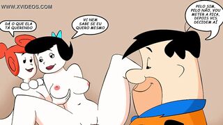 Uma Suruba em Família - HQ Pornô - Os Flintstones