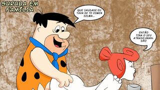 Uma Suruba em Família - HQ Pornô - Os Flintstones