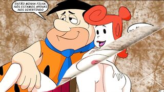 Uma Suruba em Família - HQ Pornô - Os Flintstones