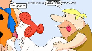 Uma Suruba em Família - HQ Pornô - Os Flintstones