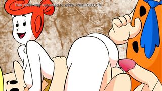 Uma Suruba em Família - HQ Pornô - Os Flintstones