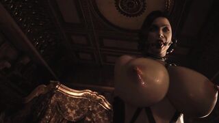 Resident Evil Village: Natural H Cup Tits BDSM Lady Dimitrescu - Ball Gag Bondage Special